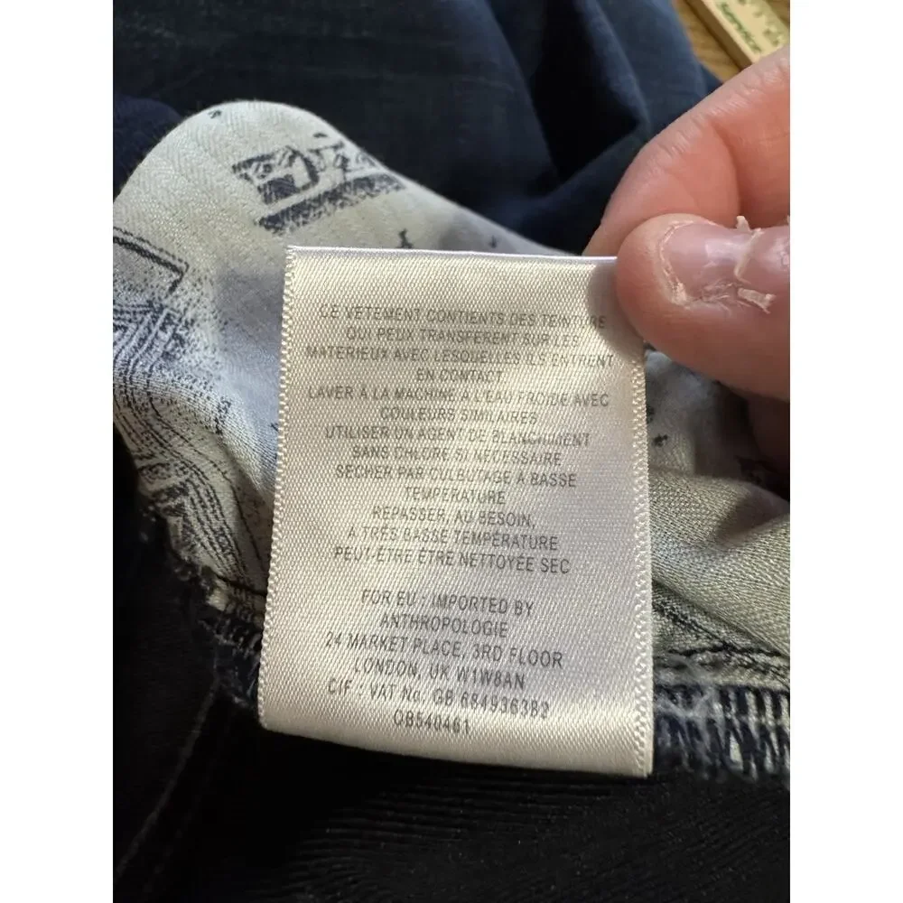 Anthropologie Pilcro And The Letterpress Women Size 30 Serif Jeans Skinny City - Picture 11 of 13